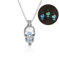 Luminated Necklace, Zinc Alloy, with Night-Light Stone, fashion jewelry 45CM 