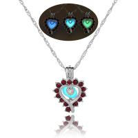 Luminated Necklace, Zinc Alloy, with Night-Light Stone, fashion jewelry 45CM 