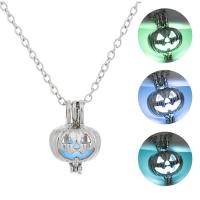 Luminated Necklace, Zinc Alloy, with Night-Light Stone, fashion jewelry 45+5CM 