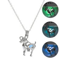 Luminated Necklace, Zinc Alloy, with Night-Light Stone, fashion jewelry 45+5CM 