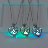 Luminated Necklace, Zinc Alloy, with Night-Light Stone, fashion jewelry 45+5CM 