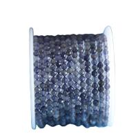 Iolite goutte, Rond, poli, DIY & facettes, couleur bleu foncé, 2mm, Vendu par brin