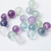 Fluorite Beads, Natural Fluorite, Round, polished, DIY multi-colored 