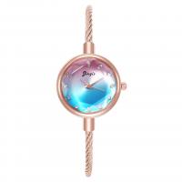 Reloj de Pulsera de mujeres, aleación de zinc, con Vidrio, movimiento chino, chapado, Joyería & para mujer, más colores para la opción, 22x1mm,13x190mm, Vendido por UD