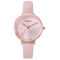 Women Wrist Watch, Zinc Alloy, with PU Leather & Glass, Chinese movement, plated, fashion jewelry 