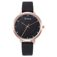 Women Wrist Watch, Zinc Alloy, with PU Leather & Glass, Chinese movement, plated, fashion jewelry 