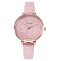 Women Wrist Watch, Zinc Alloy, with PU Leather & Glass, Chinese movement, plated, fashion jewelry 