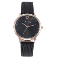 Women Wrist Watch, Zinc Alloy, with PU Leather & Glass, Chinese movement, plated, fashion jewelry 