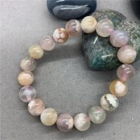 Agate Bracelets, Round, fashion jewelry & DIY multi-colored, 19CM 