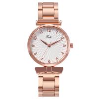 Women Wrist Watch, Zinc Alloy, with Glass, Chinese movement, plated, fashion jewelry & for woman 