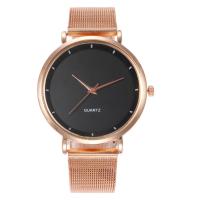 Women Wrist Watch, Zinc Alloy, with Stainless Steel, Chinese movement, plated, fashion jewelry & for woman 