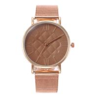 Women Wrist Watch, Zinc Alloy, with Glass & Stainless Steel, Chinese movement, plated, fashion jewelry & for woman 