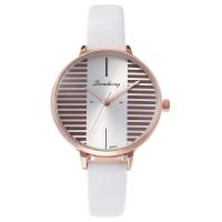 Women Wrist Watch, Zinc Alloy, with PU Leather & Glass, Chinese movement, plated, fashion jewelry & for woman 