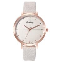 Women Wrist Watch, Zinc Alloy, with PU Leather & Glass, Chinese movement, plated, fashion jewelry & for woman 