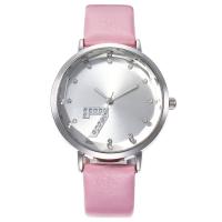 Women Wrist Watch, Zinc Alloy, with PU Leather & Glass, Chinese movement, plated, fashion jewelry & for woman 