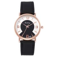 Women Wrist Watch, Zinc Alloy, with PU Leather & Glass, Chinese movement, plated, fashion jewelry & for woman 