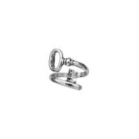 Zinklegierung Fingerring , plattiert, Einstellbar & für Frau, 17mm, verkauft von PC