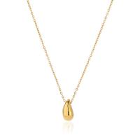 Collier de bijoux de titane, Acier titane, Placage de couleur d'or, pour femme Environ 15.74 pouce, Vendu par brin