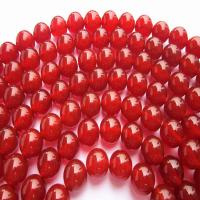 Natural Red Agate Beads, Round, polished, DIY red 