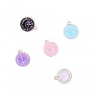 Zinc Alloy Enamel Pendants, plated, fashion jewelry & DIY 