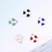 Zinc Alloy Enamel Pendants, plated, fashion jewelry & DIY 