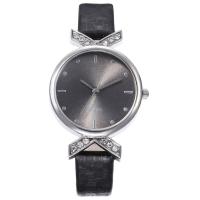 Women Wrist Watch, Zinc Alloy, with PU Leather & Glass, Chinese movement, plated, fashion jewelry & for woman 