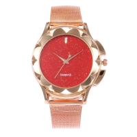 Women Wrist Watch, Zinc Alloy, with Glass & Stainless Steel, Chinese movement, plated, fashion jewelry & for woman 