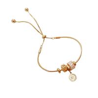 Circonita Aleación de zinc pulsera, chapado, Ajustable & micro arcilla de zirconia cúbica & para mujer, más colores para la opción, longitud:aproximado 5.27 Inch, Vendido por Sarta