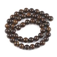 Bronzite Stone Beads, Round, polished, DIY brown 