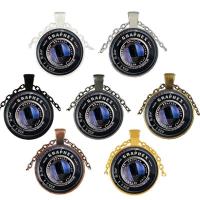 Time Gem Jewelry Necklace, Zinc Alloy, with Glass, fashion jewelry & Unisex 2.5cm    70cm 