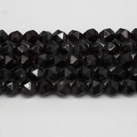 Natural Garnet Beads, polished, DIY & faceted, dark red 