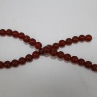 Natural Red Agate Beads, Round, polished, DIY red 