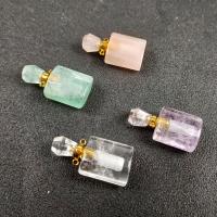 Cristal naturel Pendentif bouteille de parfum, poli, DIY, plus de couleurs à choisir, 35*18mm, Vendu par PC