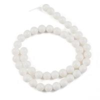 Fluted Giant Beads, Round, polished, DIY white 