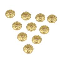 Entretoise de perles en laiton, Rond, Placage de couleur d'or, DIY, protéger l'environnement, sans nickel, plomb et cadmium Environ 1mm, Environ Vendu par sac