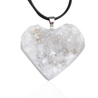 Ice Quartz Agate Pendants, irregular, DIY, white, 26-36mm 