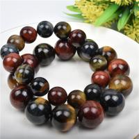 Tiger Eye Stone Bracelets, Round, fashion jewelry & Unisex multi-colored, 18cm 