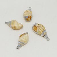 Trompette Shell pendentif en laiton, coquille de trompette, avec alliage de zinc, Placage, DIY, plus de couleurs à choisir, 13-22mm, Vendu par PC