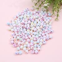 Enamel Acrylic Beads, Round, DIY 8mm 