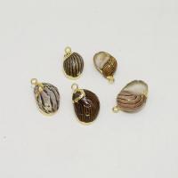 Trompette Shell pendentif en laiton, coquille de trompette, avec alliage de zinc, Placage de couleur d'or, DIY, 15-25mm, Vendu par PC