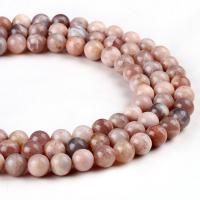 Sunstone Bead, Natural Stone, Round, polished, DIY 