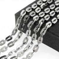 Stainless Steel Oval Chain, electrolyzation, machine polishing Approx 