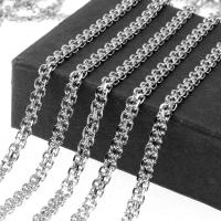 Stainless Steel Oval Chain, electrolyzation, machine polishing Approx 