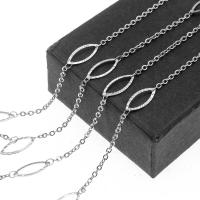 Stainless Steel Chain Jewelry, electrolyzation, machine polishing Approx 