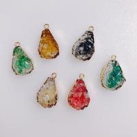 Harz Zinklegierung Anhänger, mit Zinklegierung, goldfarben plattiert, DIY, keine, 26x16mm, 10PCs/Tasche, verkauft von Tasche