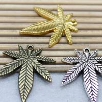 Zinc Alloy Leaf Pendants, plated, fashion jewelry & DIY 