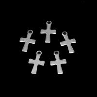 Stainless Steel Cross Pendants, silver color plated Approx 