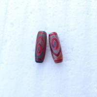 Natürliche Tibetan Achat Dzi Perlen, Salben, DIY, rot, 30mm, verkauft von PC