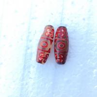 Natürliche Tibetan Achat Dzi Perlen, Salben, DIY, rot, 30mm, verkauft von PC