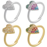 Cubic Zirconia Micro Pave Brass Finger Ring, plated, micro pave cubic zirconia & for woman 